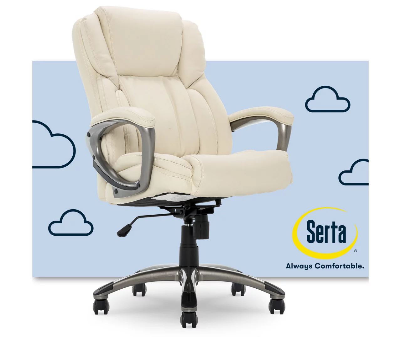 Serta Garret Executive Bonded Leather Office Chair 5 Serta Garret Executive Bonded Leather Office Chair - Image 5