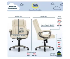 Serta Garret Executive Bonded Leather Office Chair 29 Serta Garret Executive Bonded Leather Office Chair -Home Furnishing Store 810590385 7