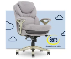Claremont Light Gray Fabric Office Chair -Home Furnishing Store 810590395 1