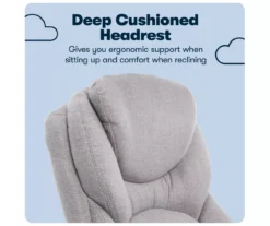 Claremont Light Gray Fabric Office Chair -Home Furnishing Store 810590395 10