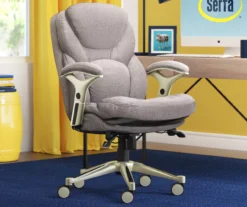 Claremont Light Gray Fabric Office Chair -Home Furnishing Store 810590395 2