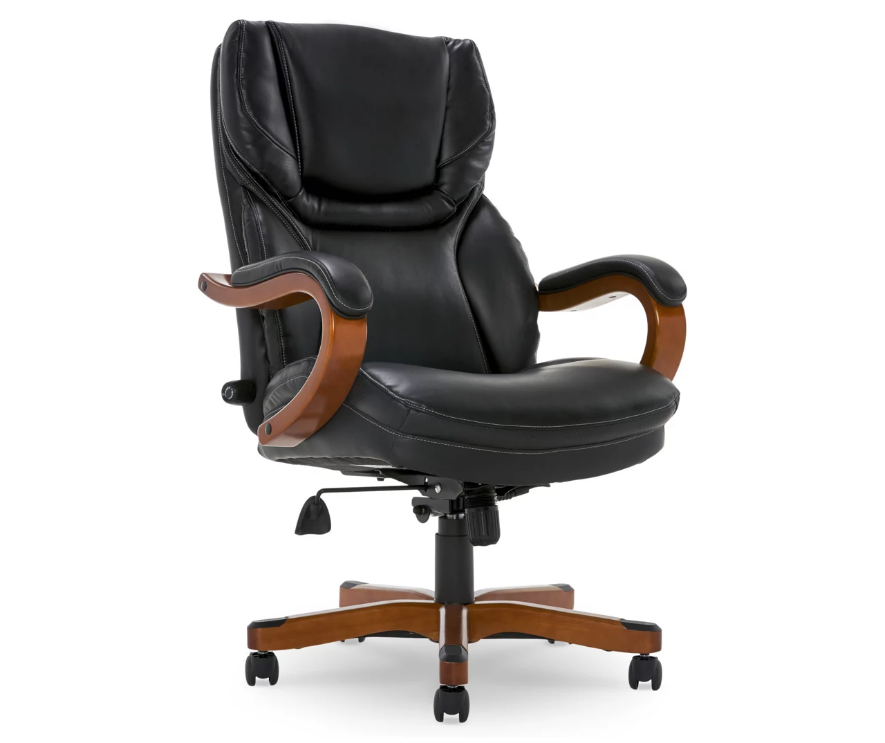 Conway Black Big & Tall Bonded Leather Office Chair 2 Conway Black Big & Tall Bonded Leather Office Chair - Image 2