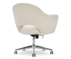 Valetta Cream Faux Fur Office Chair 12 Valetta Cream Faux Fur Office Chair -Home Furnishing Store 810590414 5