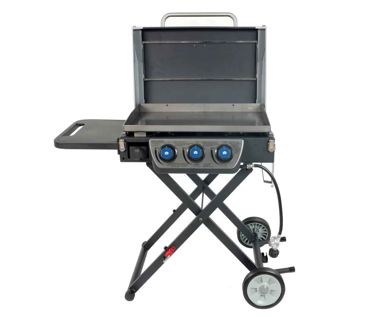 3-Burner Folding Gas Griddle With Lid 1 3-Burner Folding Gas Griddle With Lid