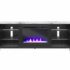 64.76" Westchester Faux Marble Top Electric Fireplace Console