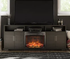 68.7" Foxwick Espresso Electric Fireplace Console -Home Furnishing Store 810590628 5