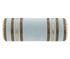 Beverly Light Blue & Brown Color Block Queen 7-Piece Comforter Set -Home Furnishing Store 810590778 810590777 810590776 6