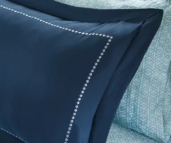 Blaire Navy & Aqua Boho Medallion Twin XL 8-Piece Comforter Set 17 Blaire Navy & Aqua Boho Medallion Twin XL 8-Piece Comforter Set -Home Furnishing Store 810590802 810590801 810590800 810590799 7