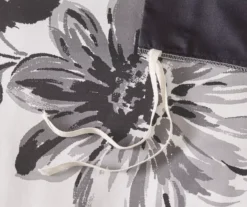 Hannah White & Black Floral Duvet Cover Set -Home Furnishing Store 810590809 810590808 810590807 10