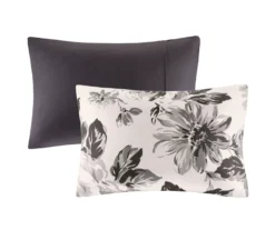 Hannah White & Black Floral Duvet Cover Set -Home Furnishing Store 810590809 810590808 810590807 4