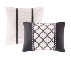 Hannah White & Black Floral Duvet Cover Set -Home Furnishing Store 810590809 810590808 810590807 5