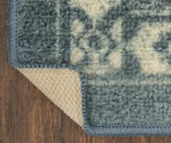 Jay Blue & Cream Geometric Kitchen Rug, (30" X 18") 9 Jay Blue & Cream Geometric Kitchen Rug, (30" X 18") -Home Furnishing Store 810591258 2
