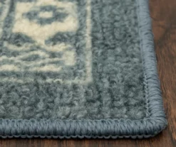 Jay Blue & Cream Geometric Kitchen Rug, (30" X 18") 11 Jay Blue & Cream Geometric Kitchen Rug, (30" X 18") -Home Furnishing Store 810591258 4