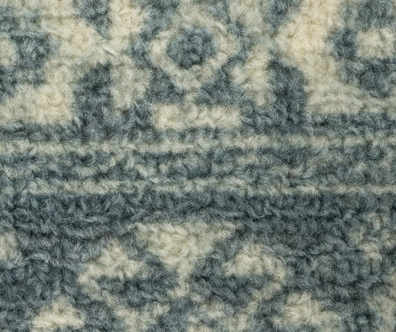 Jay Blue & Cream Geometric Kitchen Rug, (30" X 18") 7 Jay Blue & Cream Geometric Kitchen Rug, (30" X 18") - Image 7