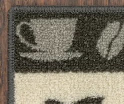 "Good Morning" Gray & Cream Coffee Kitchen Rug, (30" X 18") -Home Furnishing Store 810591260 5