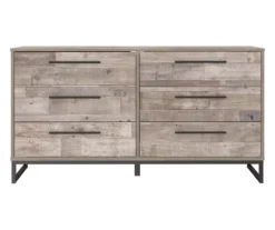 Neilsville Whitewash 6-Drawer Dresser