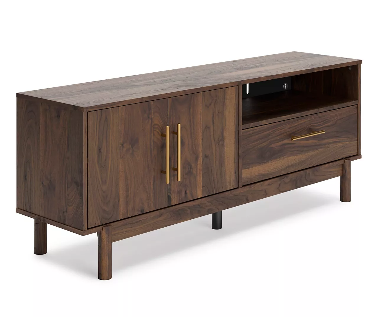 59" Calverson Mocha TV Stand 2 59" Calverson Mocha TV Stand - Image 2