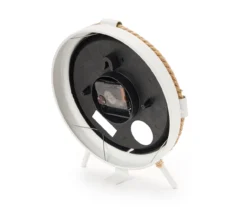 Grecian Getaway White & Tan Rope-Accent Mini Clock 5 Grecian Getaway White & Tan Rope-Accent Mini Clock -Home Furnishing Store 810592575 A8 3