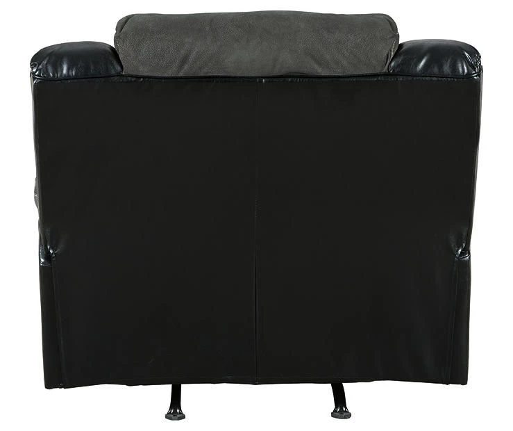 Earhart Slate Faux Leather Rocker Recliner 7 Earhart Slate Faux Leather Rocker Recliner - Image 7