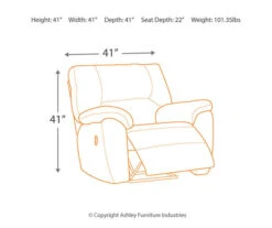 Tambo Pewter Faux Leather Rocker Recliner 24 Tambo Pewter Faux Leather Rocker Recliner -Home Furnishing Store 810594596 11