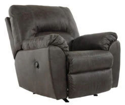 Tambo Pewter Faux Leather Rocker Recliner 20 Tambo Pewter Faux Leather Rocker Recliner -Home Furnishing Store 810594596