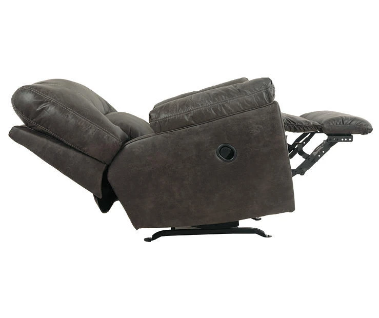 Tambo Pewter Faux Leather Rocker Recliner 6 Tambo Pewter Faux Leather Rocker Recliner - Image 6