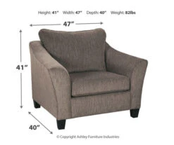 Nemoli Slate Chair And A Half -Home Furnishing Store 810594614 6