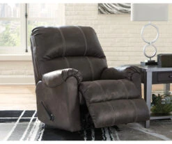 Kincord Midnight Faux Leather Rocker Recliner 7 Kincord Midnight Faux Leather Rocker Recliner -Home Furnishing Store 810594617 3
