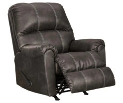 Kincord Midnight Faux Leather Rocker Recliner 8 Kincord Midnight Faux Leather Rocker Recliner -Home Furnishing Store 810594617 4