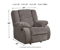 Tulen Gray Rocker Recliner 9 Tulen Gray Rocker Recliner -Home Furnishing Store 810594621 4