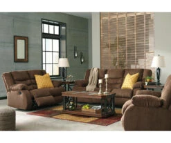 Tulen Chocolate Reclining Sofa -Home Furnishing Store 810594622 810594623 2