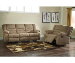 Tulen Mocha Reclining Loveseat -Home Furnishing Store 810594625 810594629 2 1