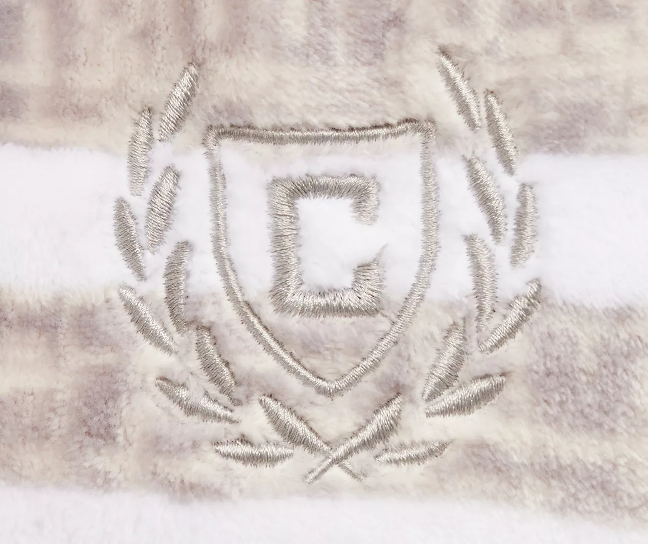 CHAPS Stripe Oversize Plush Throw, (50" X 70") 3 CHAPS Stripe Oversize Plush Throw, (50" X 70") - Image 3