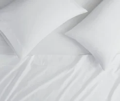 White 600-Thread Count Pima Cotton King 4-Piece Sheet Set -Home Furnishing Store 810595715 810595712 810595716 810595717 A8 7
