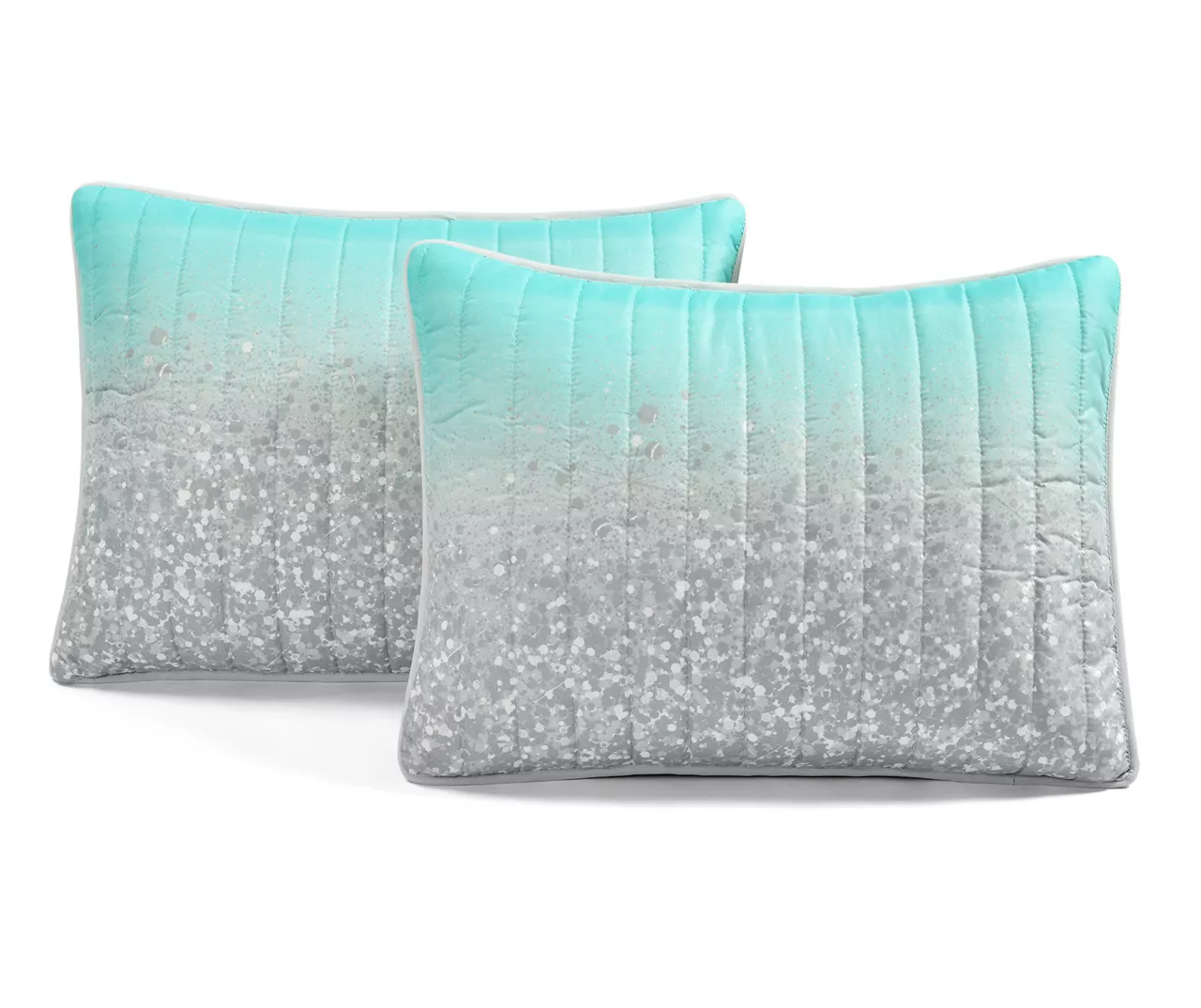 Lush Decor Glitter Ombre Print Quilt & Pillowcase Set 17 Lush Decor Glitter Ombre Print Quilt & Pillowcase Set - Image 17