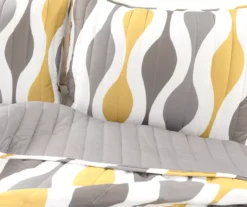 Gold & Gray Mid-Century Waves Full/Queen 3-Piece Quilt Set -Home Furnishing Store 810595966 3