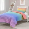 Lush Decor Rainbow Ombre Quilt Set
