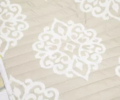 Lush Decor Leah Yellow & Gray Floral Reversible Quilt Set -Home Furnishing Store 810595998 3