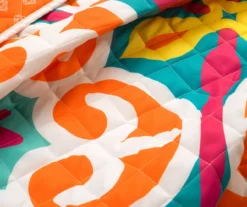 Lush Decor Orange & Turquoise Boho Floral Reversible Quilt Set 17 Lush Decor Orange & Turquoise Boho Floral Reversible Quilt Set -Home Furnishing Store 810596016 2