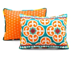 Lush Decor Orange & Turquoise Boho Floral Reversible Quilt Set 21 Lush Decor Orange & Turquoise Boho Floral Reversible Quilt Set -Home Furnishing Store 810596016 6