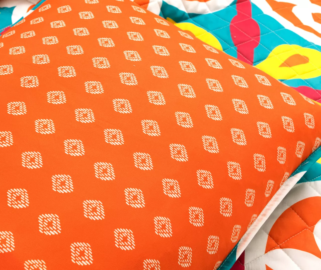 Lush Decor Orange & Turquoise Boho Floral Reversible Quilt Set 13 Lush Decor Orange & Turquoise Boho Floral Reversible Quilt Set - Image 13