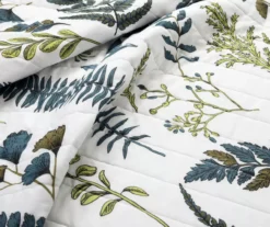 Lush Decor Devonia White & Green Botanical Reversible Cotton Quilt Set -Home Furnishing Store 810596065 3