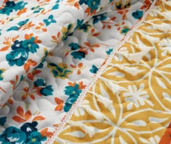 Lush Decor Emily Turquoise & Orange Boho Stripe Reversible Quilt Set -Home Furnishing Store 810596071 3