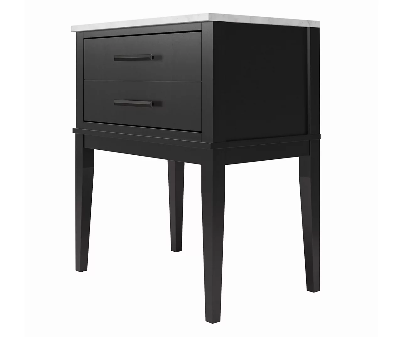 Ameriwood Madison Lane Faux Marble Nightstand 5 Ameriwood Madison Lane Faux Marble Nightstand - Image 5