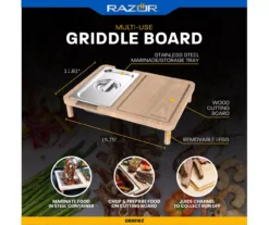 RAZOR Multi-Use Griddle Board -Home Furnishing Store 810597077 7