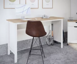 Evolution Vantage White & Weathered Oak Workbench -Home Furnishing Store 810597743 4