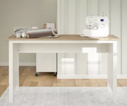 Evolution Vantage White & Weathered Oak Workbench -Home Furnishing Store 810597743 5