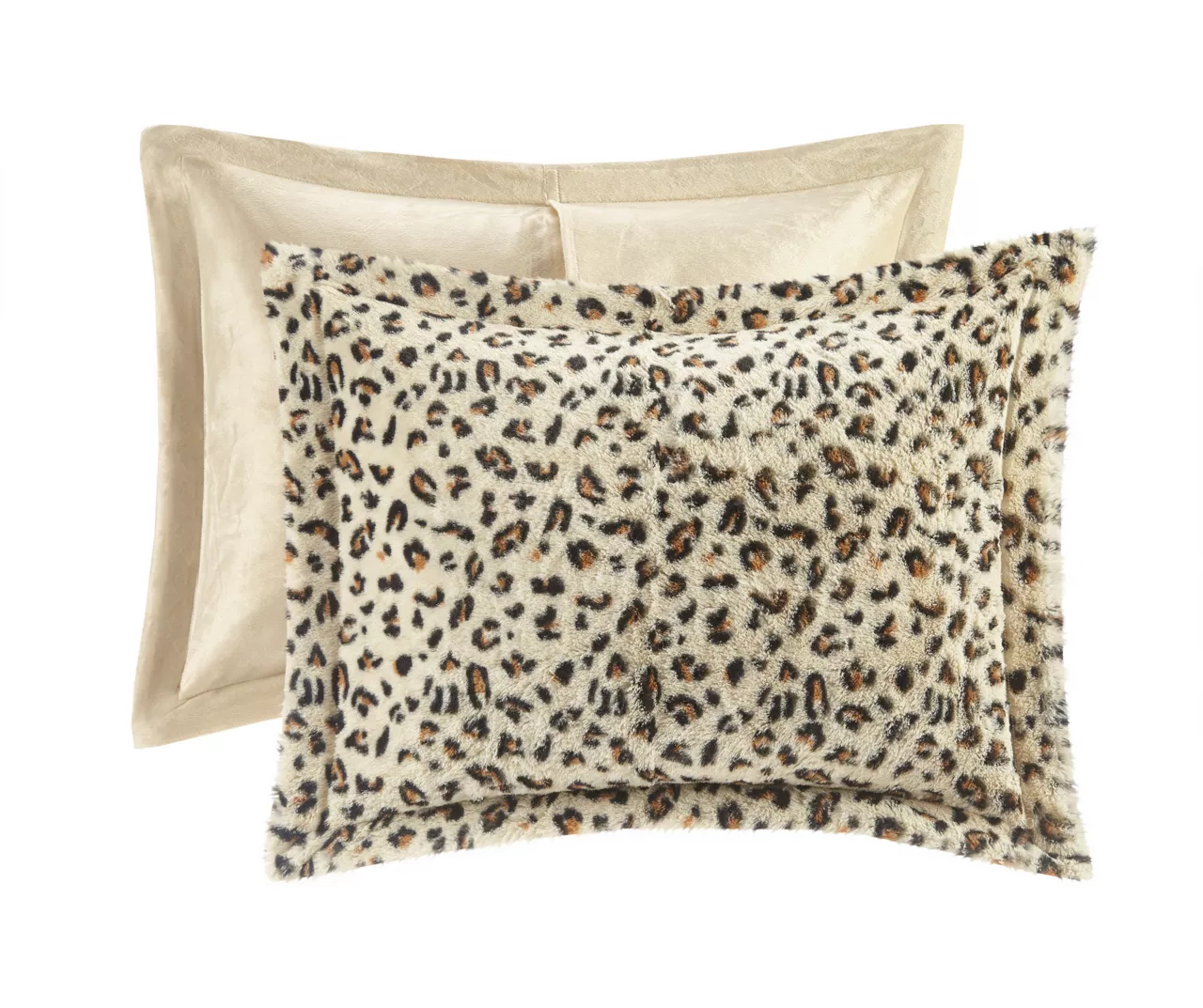 Marselle Leopard Print Faux Fur 4-Piece Comforter Set 4 Marselle Leopard Print Faux Fur 4-Piece Comforter Set - Image 4