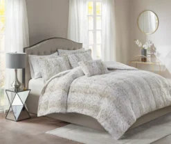 Marselle Leopard Print Faux Fur 4-Piece Comforter Set 28 Marselle Leopard Print Faux Fur 4-Piece Comforter Set -Home Furnishing Store 810598174 810598175 2