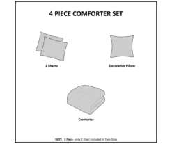 Marselle Leopard Print Faux Fur 4-Piece Comforter Set 35 Marselle Leopard Print Faux Fur 4-Piece Comforter Set -Home Furnishing Store 810598174 810598175 9